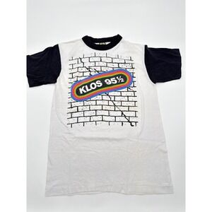 Vintage 1981 Santana KLOS 95.5 Greek Theater Concert T-Shirt Small Ringer USA